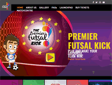 Tablet Screenshot of premierfutsal.com